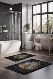 Mijölnir Juego de alfombrillas de baño CT-5405, 2 piezas, Multicolor